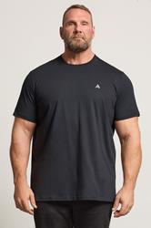STUDIO A Big & Tall Black Snake & Skull Graphic T-Shirt | BadRhino 3
