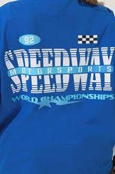 LIMITED COLLECTION Plus Size Blue 'Speedway' Graphic Motorsport 2-In-1 T-Shirt | Yours Clothing 5