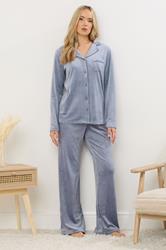 LTS Tall Blue Super Luxe Touch Pyjama Set | Long Tall Sally 3