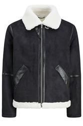 JACK & JONES Big & Tall Black Aviator Jacket