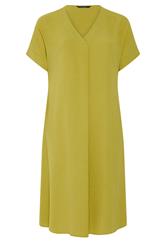 EVANS Curve Green Pleat Midi Dress
