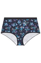 YOURSET 5 PACK Plus Size Pink & Navy Blue Floral Butterfly Full Briefs | Yours Clothing 7
