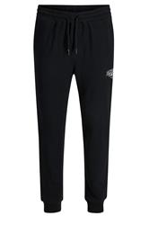 JACK & JONES Big & Tall Black Printed Joggers | BadRhino 2