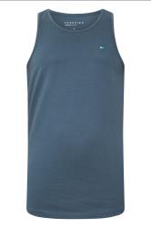 BadRhino Big & Tall 3 PACK Blue Plain Vest Tops | BadRhino 7