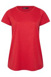 YOURS Curve Bright Red Core T-Shirt