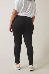 EVANS Plus Size Black Skinny Jeggings | Evans 4