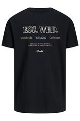 JACK & JONES Big & Tall Black Studio Graphic T-Shirt | BadRhino 5
