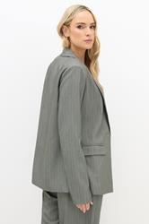 LTS PREMIUM Tall Grey Stripe Formal Blazer | Long Tall Sally 4