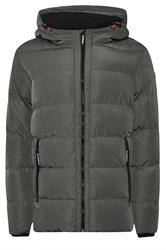 BadRhino Big & Tall Charcoal Grey Hooded Puffer Jacket