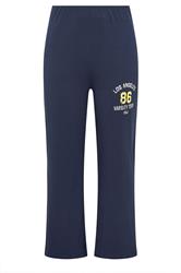 LIMITED COLLECTION Plus Size Navy Blue '86' Straight Leg Leggings | Yours Clothing 5