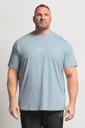 JACK & JONES Big & Tall Celestial Blue Graphic T-Shirt | BadRhino 3