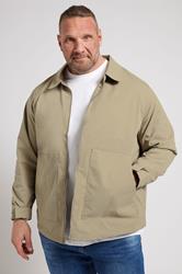 JACK & JONES Big & Tall Coriander Green Worker Jacket | BadRhino 2
