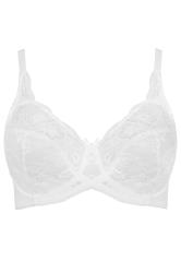 Plus Size 2 PACK Black & White Stretch Lace Non-Padded Underwired Balcony Bras | Yours Clothing 9