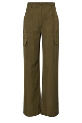 LTS Tall Khaki Green Tailored Cargo Pocket Wide Leg Trousers | Long Tall Sally 7