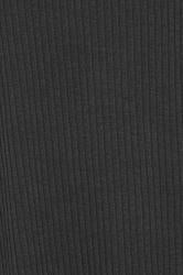 YOURS Curve Plus Size Black Lettuce Edge Tunic Dress | Yours Clothing  5