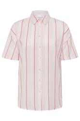 PixieGirl Petite Pink Stripe Linen Shirt