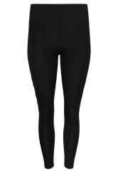 PixieGirl Petite Womens Black Ribbed Leggings | PixieGirl 5