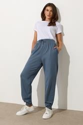 LTS Tall Denim Blue Cuffed Joggers | Long Tall Sally 1