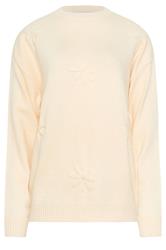 LTS Tall Ivory White Floral Embroidered Jumper | Long Tall Sally  5