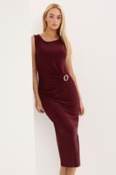 STAR Burgandy Red Wrap Dress | StarByJM 3
