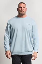 JACK & JONES Big & Tall Celestial Blue Logo Sweatshirt | BadRhino 3