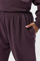 YOURS Plus Size Purple Cuffed Leg Joggers | Yours Clothing 4