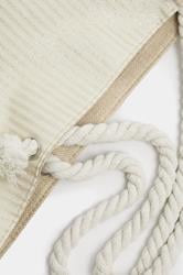 Brown & Gold Striped Rope Tote Bag | Yours Clothing 7