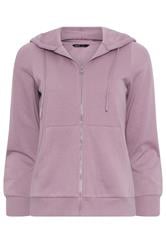 M&Co Petite Light Purple Essential Zip Hoodie | M&Co 5