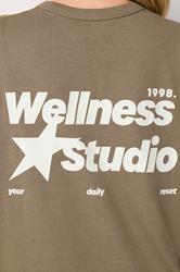 YOURS ACTIVE Plus Size Brown 'Wellness Studio' T-Shirt | Yours Clothing 6