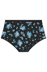 YOURSET 5 PACK Plus Size Black Floral Full Briefs | Yours Clothing 9