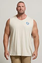 JACK & JONES Big & Tall 2 PACK Moonbeam White & Black Vests | BadRhino 2