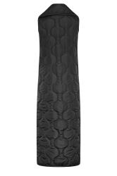LTS Tall Black Funnel Neck Quilted Longline Gilet | Long Tall Sally 8