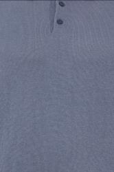 BadRhino Big & Tall Light Blue Knitted Short Sleeve Polo Shirt | BadRhino 4