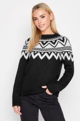 PixieGirl Black Fairisle Roll Neck Jumper | PixieGirl  3