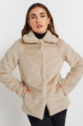 LTS Tall Beige Brown Faux Fur Coat | Long Tall Sally 1