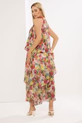 STAR Pink Floral Tiered Halterneck Dress | StarByJM 2