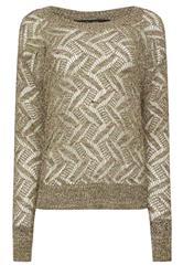 M&Co Khaki Green Open Stitch Knitted Jumper | M&Co 5