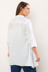 EVANS Plus Size White Overhead Shirt | Evans 2