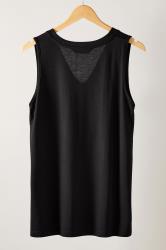 EVANS Plus Size Black Modal Rich Vest Top | Evans 6