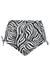 YOURS Plus Size Black Abstract Super High Waist Bikini Brief | Yours Clothing 3