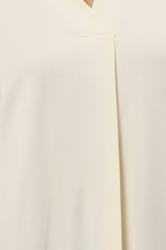 EVANS Curve Cream Premium Jersey Pleat Swing Top | Evans 4
