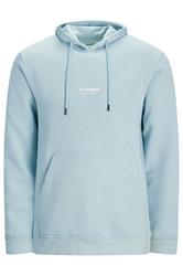 JACK & JONES Big & Tall Celestial Blue Printed Hoodie | BadRhino 2