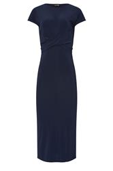 LTS Tall Navy Blue Ruched Bust Midi Dress | Long Tall Sally 5