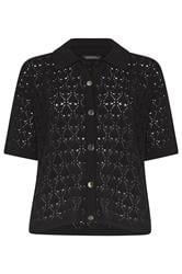 LIMITED COLLECTION Curve Black Crochet Shirt