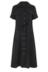 M&Co Petite Black Utility Shirt Dress | M&Co 5