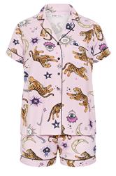 YOURS Plus Size Pink Celestial Short Pyjama Set | Yours Clothing 6