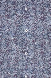 BadRhino Big & Tall Navy Blue & Red Floral Print Formal Shirt | BadRhino 1