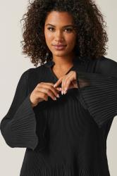 EVANS Plus Size Black Pleat Blouse | Evans 5