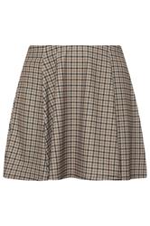 LIMITED COLLECTION Plus Size Brown Dogtooth Check Skirt | Yours Clothing 5