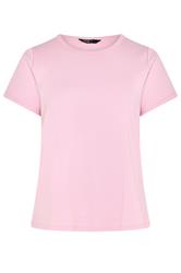 YOURS Curve Pink Interlock T-Shirt